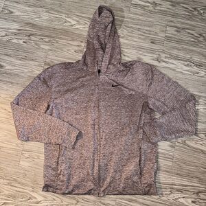 Heather Burgundy Nike Zip Up